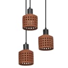Ledvance - LDV Susp. ronde trio Paper Drop à culot E27 beige - lampe non incluse LEDVANCE
