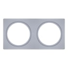 Ledvance - Accessoires SPOT LED : cadre d'habillage rectangulaire Duo 100 x 200 argenté