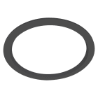 Ledvance - Downlight Comfort DN200: Collerette d'adapatation noire pour découpes ø200?225mm