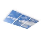 Ledvance - Design Your Light : Pack de 6 dalles LED 600 33W avec impression d'un ciel bleu
