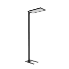 Ledvance - Luminaire sur pied FS Compact PIR DIM 88W/4000K 12600lm U19 Direct/Indirect Noir