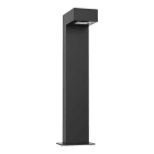 Ledvance - Borne rectangulaire AR Bollard 80cm 12W/4000K 1200lm ASYM 105° IP66/IK08 noir