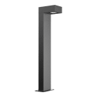 Ledvance - Borne rectangulaire AR Bollard 100cm 12W/3000K 1200lm ASYM 105° IP66/IK08 noir