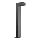Ledvance - Borne rectangulaire AR Bollard 100cm 12W/4000K 1200lm ASYM 105° IP66/IK08 noir