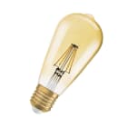 Ledvance - LED CLASSIC OSRAM 1906 DIM EDI60 Verre Doré E27 6,5W 824 725lm 2400K
