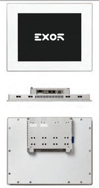 EXOR INTERNATIONAL - ecran tactile 10 Resistif Couleur-2USB-2ETH-SERIAL-SD-JMOBILE - Panneau avant n
