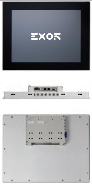 EXOR INTERNATIONAL - ecran tactile 15 Resistif Couleur-2USB-2ETH-SERIAL-SD-JMOBILE - Panneau avant n