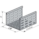 NIEDAX - Dalle perforée PS à bords soyés 99x195, épaisseur 0.80, 3 m, inox 316L