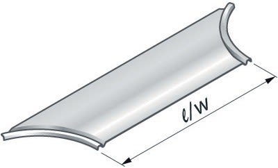 NIEDAX - Couvercle CO2 pour Sortie Latérale, largeur 123, SZ