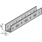 NIEDAX - Profilé perforé U A603 50x45x3.00, 3m, SZ
