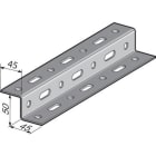 NIEDAX - Profilé perforé Z A603, 45x50x45x3.00, 3m, SZ
