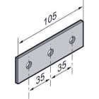 NIEDAX - Rectangle 105x35, pour C35x35, Gamme SU 35, finition EZ