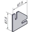 NIEDAX - Gousset 90°, pour C35x35, Gamme SU 35, finition EZ