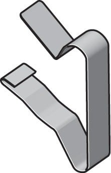 NIEDAX - Clips CO7 imperdable, pour couvercles de goulottes GRS, Inox