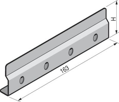NIEDAX - Eclisse EGRS, hauteur 72, inox 304L