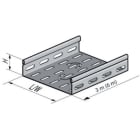NIEDAX - Dalle perforée PS à bords soyés 27x50, épaisseur 0.80, 3 m, inox 316L