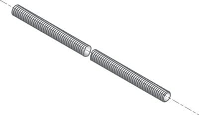NIEDAX - Tige filetée M6, longueur 1m, inox A2/304