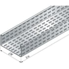 NIEDAX - Dalle perforée BS à bords roulés fermés de sécurité, 72x316, 3 m, inox 304L