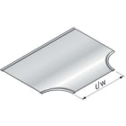 NIEDAX - Couvercle Nervuré pour Té, largeur 412, GC85µ