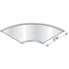 NIEDAX - Couvercle Nervuré pour virage 90° 412, SZ