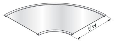 NIEDAX - Couvercle Nervuré pour virage 90° 50, ZAM