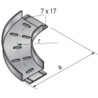 NIEDAX - Virage 90° pour rail Télex en C, largeur 105, GC