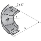 NIEDAX - Virage 90° pour rail Télex en C, largeur 105, SZ