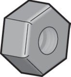 NIEDAX - Ecrou hexagonal HU, M12, inox A4/316
