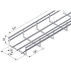 NIEDAX - Chemin de câbles fil standard UF 54x100, EZ