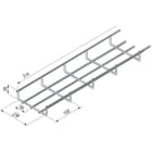 NIEDAX - Chemin de câbles fil standard UF 30x100, inox 316L