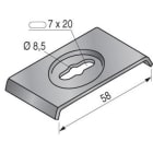 NIEDAX - Clame U40, GM, pour assemblage de virages découpés ou suspente plafond