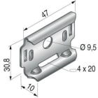 NIEDAX - Clips multifonction T25/50, largeur maxi 200 mm, SZ