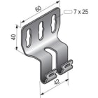 NIEDAX - Support vertical SV50, inox 304L, pour chemin de câbles fil