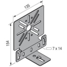 NIEDAX - Support de boîte SBP, ZM, pour chemin de câbles fil.
