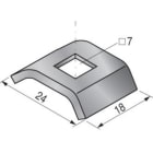 NIEDAX - Contre éclisse U30 chemin de câbles fil, inox 304L.