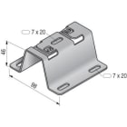 NIEDAX - Support horizontal SH100, inox 316L, pour chemin de câbles fil