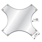 NIEDAX - Couvercle de croix pour échelle à câbles Hercule largeur 800 mm, GC