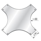 NIEDAX - Couvercle de croix pour échelle à câbles Hercule largeur 900 mm, SZ