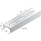 NIEDAX - Profilé UPN perforé, 45x80x45, 6m, épaisseur 6, GC