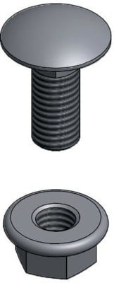 NIEDAX - Boulon poêlier TRCC M6x20 HE, EZ