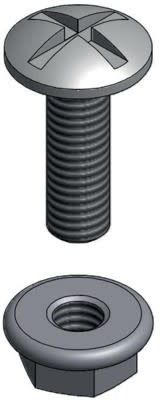 NIEDAX - Boulon poêlier TRL M6x40 HE, EZ