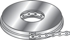 NIEDAX - Bande perforée 17x0.8, longueur 10m, finition SZ