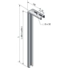 NIEDAX - Pendard STRUT C 41x21, longueur 800 mm, finition SZ
