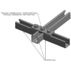 NIEDAX - Rectangle 3 trous, STRUT 41, finition GC