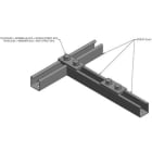 NIEDAX - Rectangle 2 trous, STRUT 41, finition GC