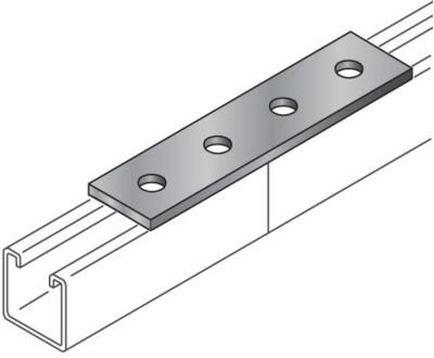 NIEDAX - Rectangle 4 trous, STRUT 41, finition GC