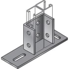 NIEDAX - Plaque de tête STRUT double, 41x41, finition GC