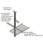 NIEDAX - Pendard STRUT 41x41, longueur 1500 mm, inox 316L