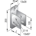 NIEDAX - Plaque de tête KUGH 5050 GC, supportage lourd gamme U 5050