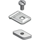 NIEDAX - Clame KLWC 16 SZ pour cornière de séparation RW livrée avec vis et écrou